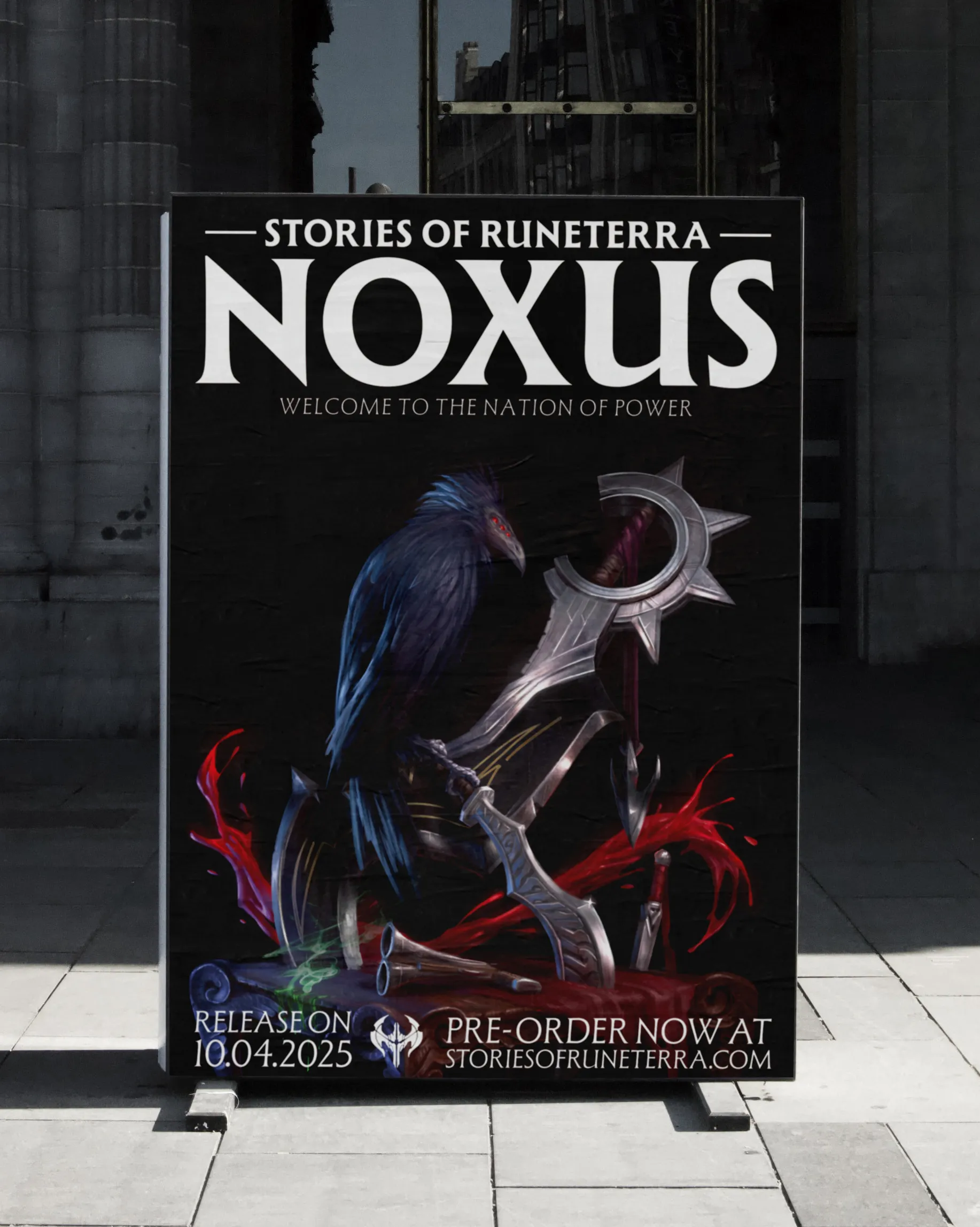 Un mockup de l'affiche du magazine.